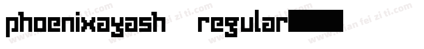 phoenixayash regular字体转换